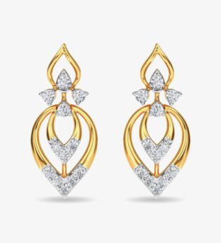 Beautiful Diamond Stud Eulla Earring Rose Gold